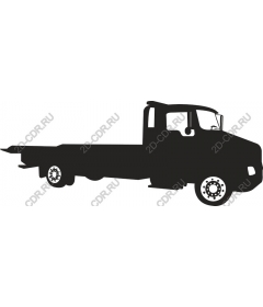  Tow truck with flatbed