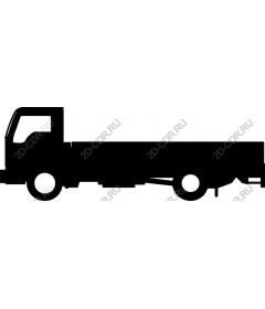 Truck with flatbed