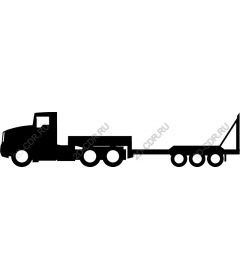 Truck with flatbed