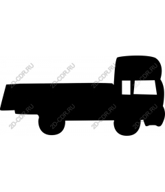 Truck with flatbed