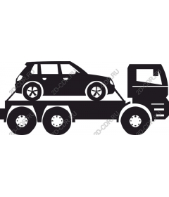  Tow truck with car