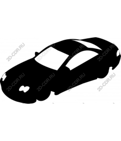 Элегантный черный спортивный автомобиль
