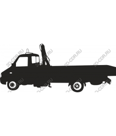 Truck with flatbed
