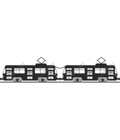  Classic black tram