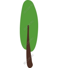 Minimalist green tree