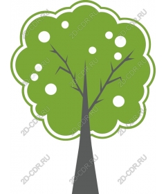  Bright stylized tree