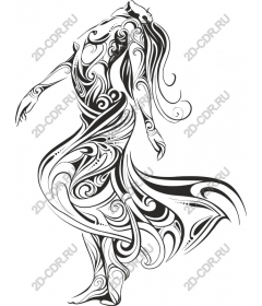  Ethereal grace: swirly figure