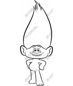 Playful cartoon Troll