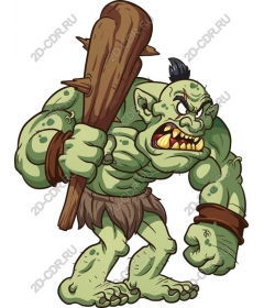  Fierce cartoon Ogre