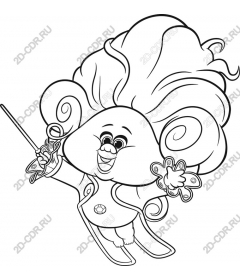  Bizarre cartoon character - Happy Magic Hair