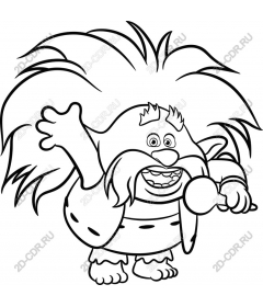 Funny cartoon creature