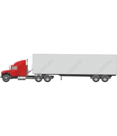  Bright red truck