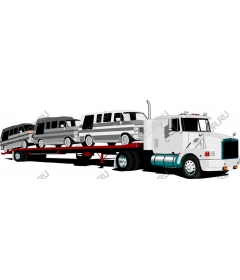 Truck for transportation of cars