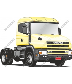  Грузовик Scania - желтый