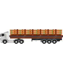 Truck with flatbed