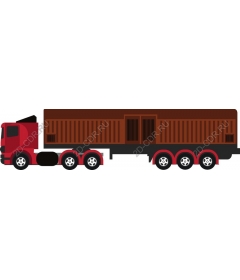 Red Freight Truck