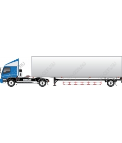 Blue haul truck