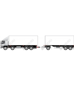 The semi-articulated truck