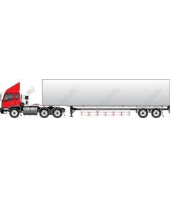 Red truck Traffic graph