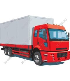 Red truck delivery
