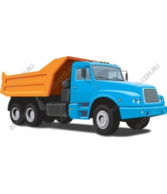  Bright blue truck