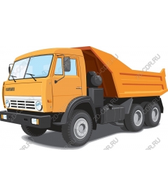 Classic orange dump truck