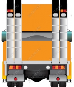  Heavy truck rear view