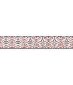 Geometric flower pattern