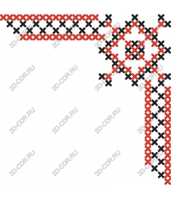 Geometric cross pattern