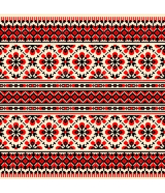 Pattern "Folk floral harmony"