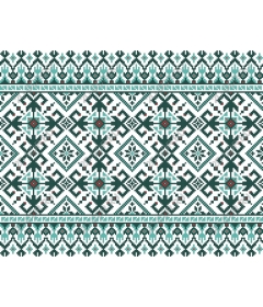 Geometrical folk pattern