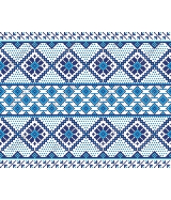  Blue geometric pattern