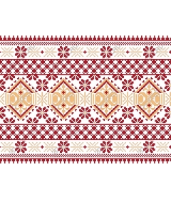 Geometric pattern in ethnic style