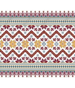 Rustic floral pattern