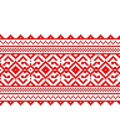 Red geometric pattern
