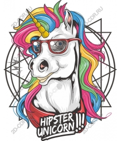  Hipster unicorn