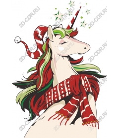  Festive unicorn