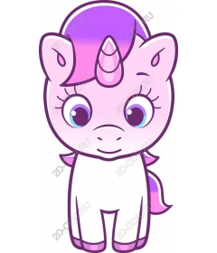  Cute cartoon unicorn