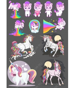 A set of "Magic unicorn"
