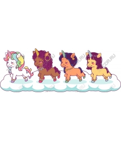 Quirky Quartet of unicorns