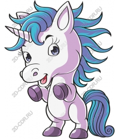  Cartoon unicorn