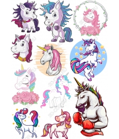 Set of unicorns - 12 unique