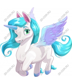 Magical winged unicorn