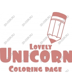  Coloring "Cute unicorn"