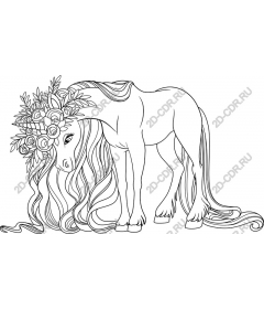  Floral unicorn