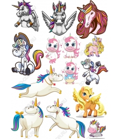 A set of "Magic unicorn"