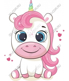  Cute cartoon unicorn