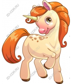  Cute cartoon unicorn