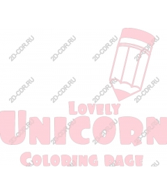  Coloring "Cute unicorn"