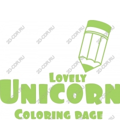  Coloring "Cute unicorn"